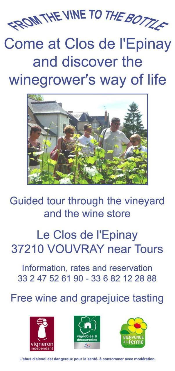 Au Clos De L'Epinay Vouvray Exterior foto